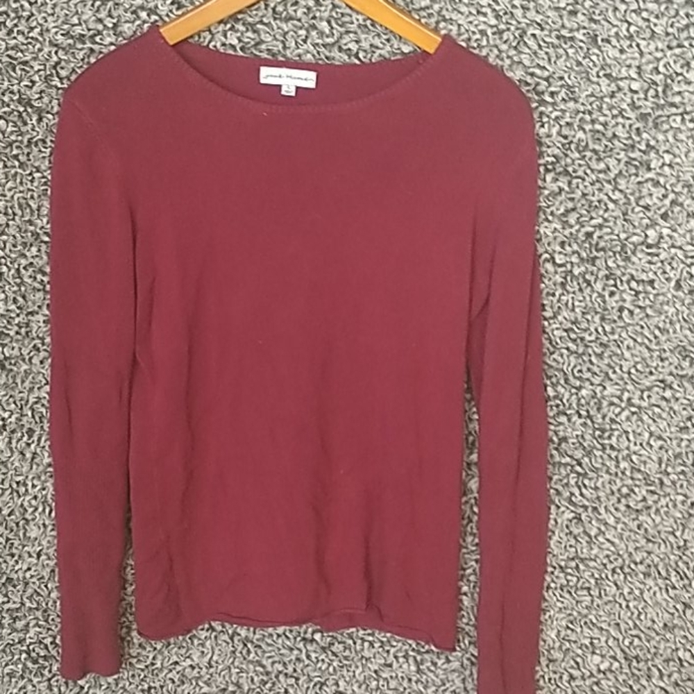 Large red Pink Thread sweater